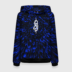 Толстовка-худи женская Slipknot blue energy, цвет: 3D-черный