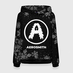Толстовка-худи женская Снежный Aerosmith, цвет: 3D-черный