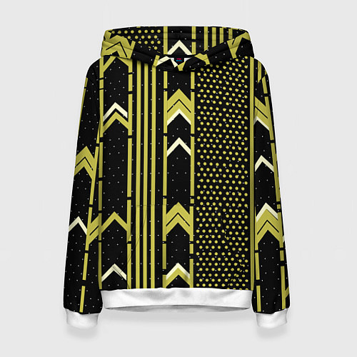 Женская толстовка Закулисье классика на чёрном фоне / 3D-Белый – фото 1