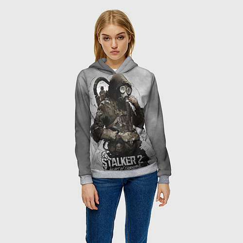 Женская толстовка S t a l k e r 2 Heart of Chornobyl / 3D-Меланж – фото 3