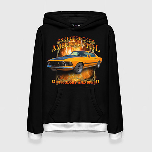 Женская толстовка Форд Мустанг / 3D-Белый – фото 1