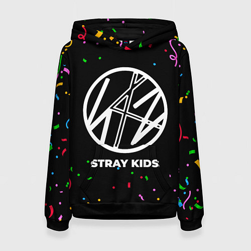 Женская толстовка Stray Kids конфети / 3D-Черный – фото 1