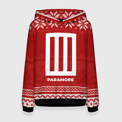 Женская толстовка Новогодний Paramore / 3D-Черный – фото 1