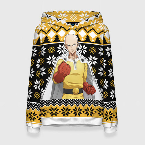 Женская толстовка One-Punch Man sweater / 3D-Белый – фото 1