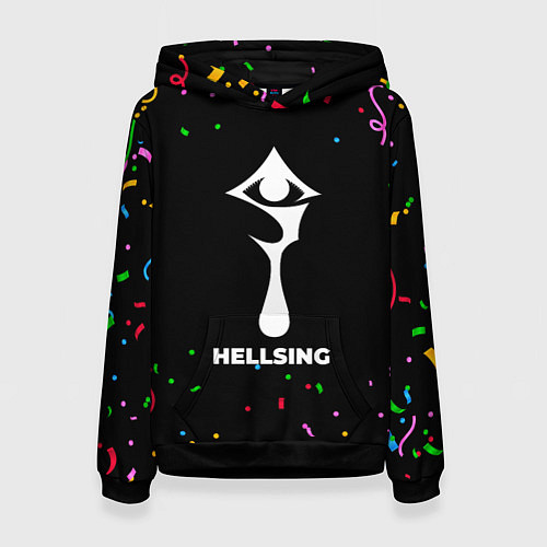 Женская толстовка Hellsing конфети / 3D-Черный – фото 1