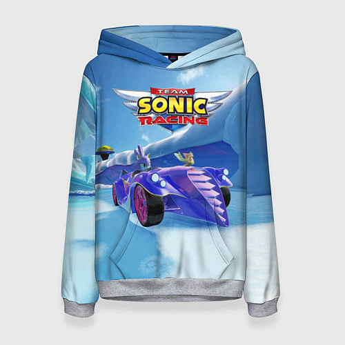 Женская толстовка Blaze the cat - team Sonic racing / 3D-Меланж – фото 1