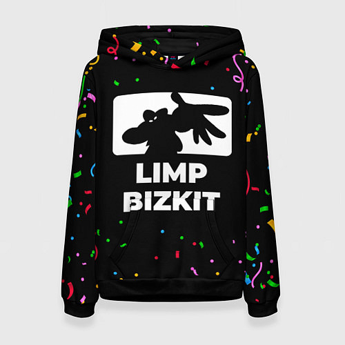 Женская толстовка Limp Bizkit конфети / 3D-Черный – фото 1