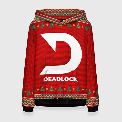 Женская толстовка Deadlock new year / 3D-Черный – фото 1