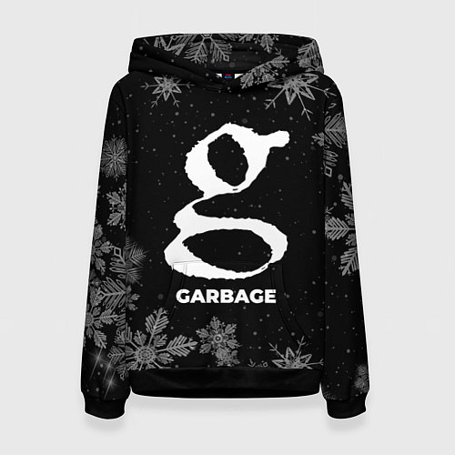 Женская толстовка Снежный Garbage / 3D-Черный – фото 1
