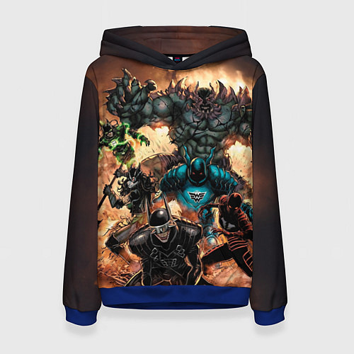 Женская толстовка Бэтмен темные ночи / 3D-Синий – фото 1