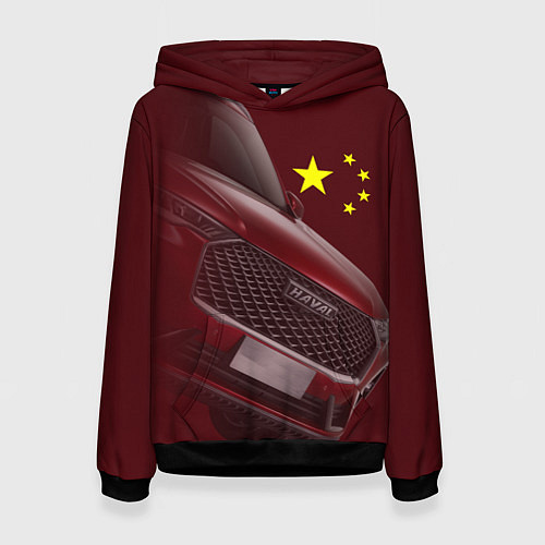 Женская толстовка Haval и флаг / 3D-Черный – фото 1