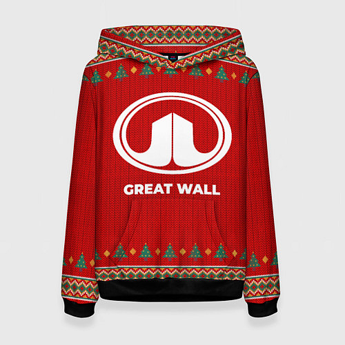 Женская толстовка Great Wall new year / 3D-Черный – фото 1