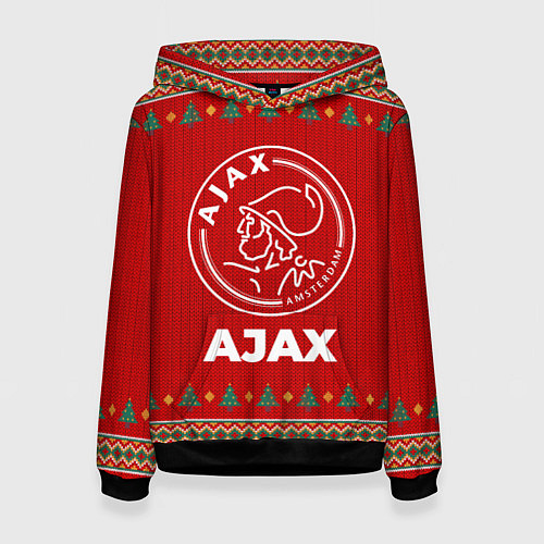 Женская толстовка Ajax new year / 3D-Черный – фото 1