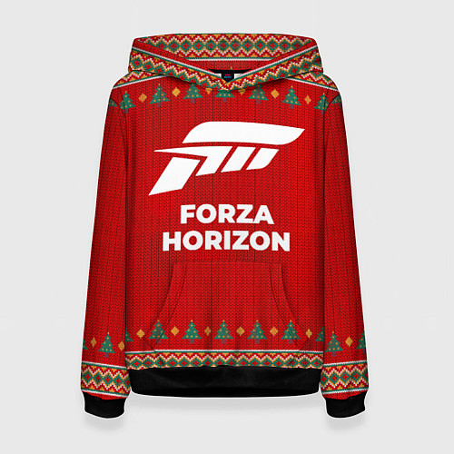 Женская толстовка Forza Horizon new year / 3D-Черный – фото 1