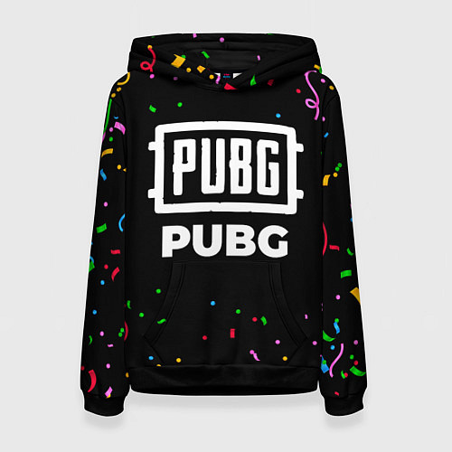 Женская толстовка PUBG конфети / 3D-Черный – фото 1