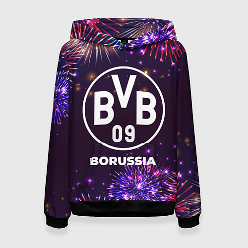 Женская толстовка Праздничный Borussia / 3D-Черный – фото 1