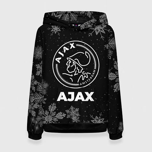 Женская толстовка Снежный Ajax / 3D-Черный – фото 1