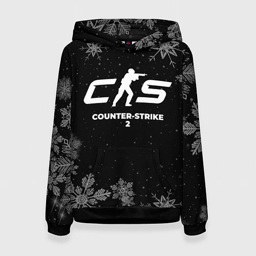 Женская толстовка Снежный Counter-Strike 2 / 3D-Черный – фото 1