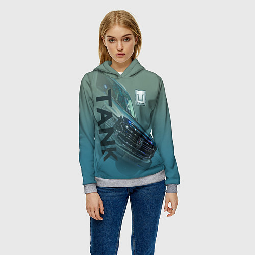 Женская толстовка Tank 500 / 3D-Меланж – фото 3