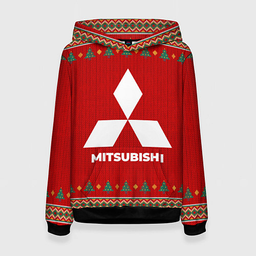 Женская толстовка Mitsubishi new year / 3D-Черный – фото 1