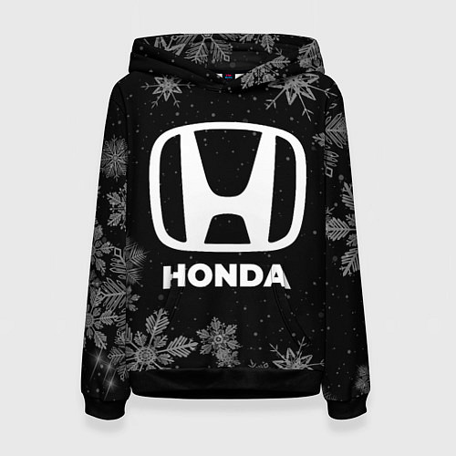 Женская толстовка Снежный Honda / 3D-Черный – фото 1