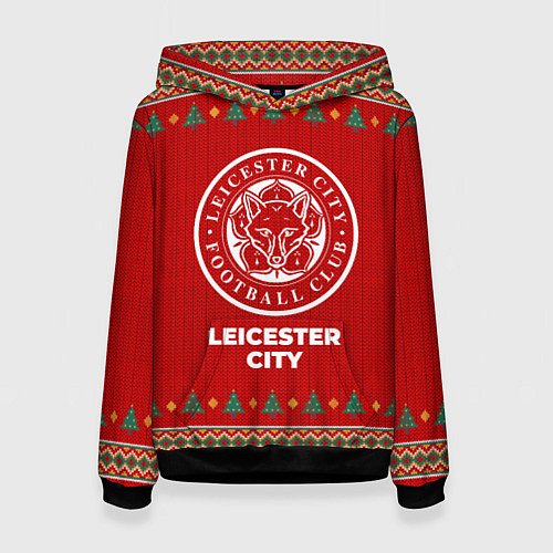 Женская толстовка Leicester City new year / 3D-Черный – фото 1