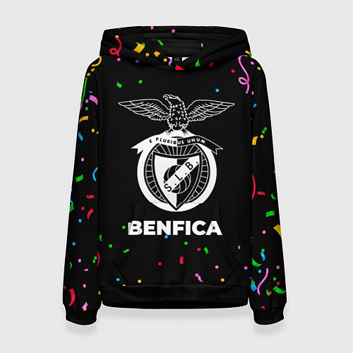 Женская толстовка Benfica конфети / 3D-Черный – фото 1