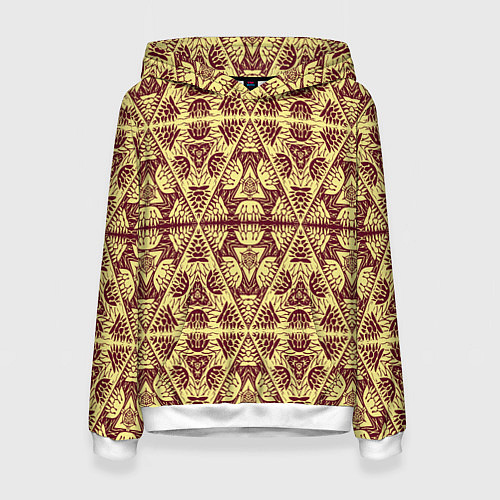 Женская толстовка Египетский гобелен / 3D-Белый – фото 1