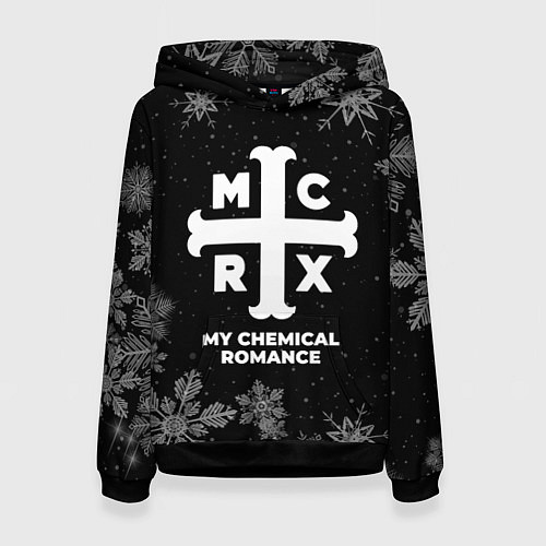 Женская толстовка Снежный My Chemical Romance / 3D-Черный – фото 1