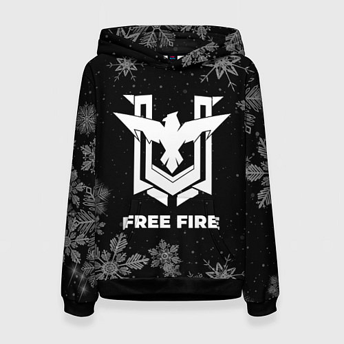 Женская толстовка Снежный Free Fire / 3D-Черный – фото 1