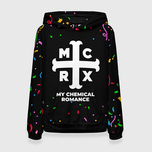 Женская толстовка My Chemical Romance конфети / 3D-Черный – фото 1