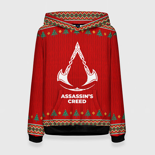 Женская толстовка Assassins Creed new year / 3D-Черный – фото 1