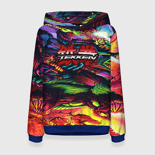 Женская толстовка Tekken hyper monster steel / 3D-Синий – фото 1