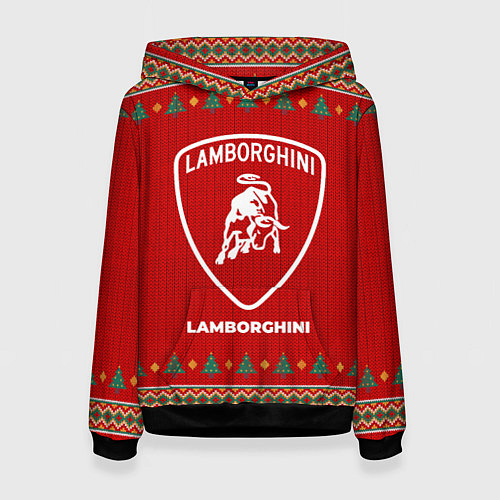 Женская толстовка Lamborghini new year / 3D-Черный – фото 1