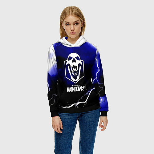 Женская толстовка Rainbow six storm / 3D-Черный – фото 3