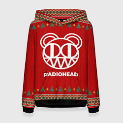 Толстовка-худи женская Radiohead new year, цвет: 3D-черный