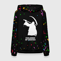 Толстовка-худи женская Children of Bodom конфети, цвет: 3D-черный