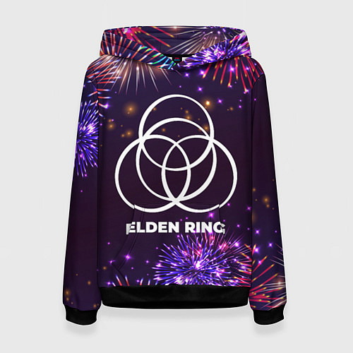 Женская толстовка Праздничный Elden Ring / 3D-Черный – фото 1