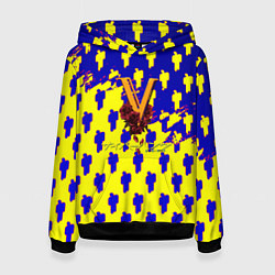 Толстовка-худи женская Cyberpunk 2077 human, цвет: 3D-черный