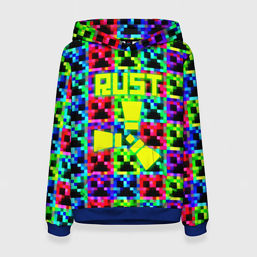 Женская толстовка Minecraft x rust / 3D-Синий – фото 1