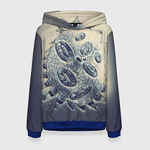 Женская толстовка Синяя кровь / 3D-Синий – фото 1