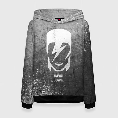Женская толстовка David Bowie - grey gradient / 3D-Черный – фото 1