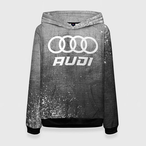 Женская толстовка Audi - grey gradient / 3D-Черный – фото 1