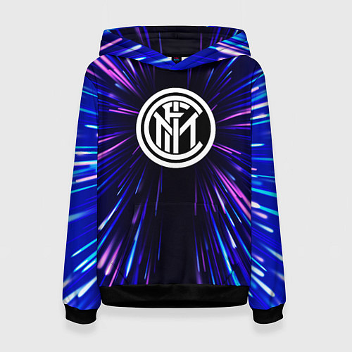 Женская толстовка Inter neon energy / 3D-Черный – фото 1