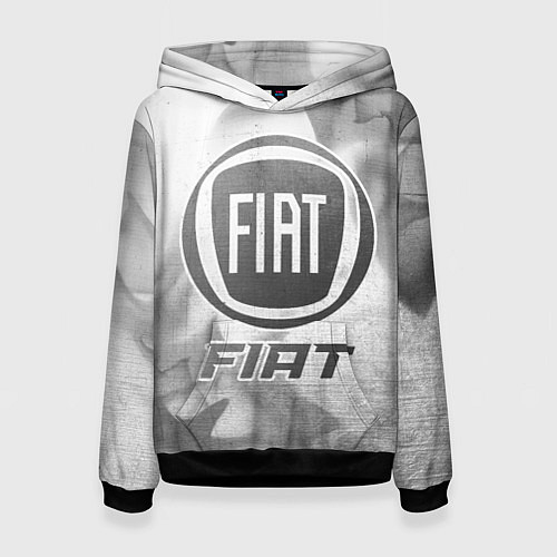 Женская толстовка Fiat - white gradient / 3D-Черный – фото 1