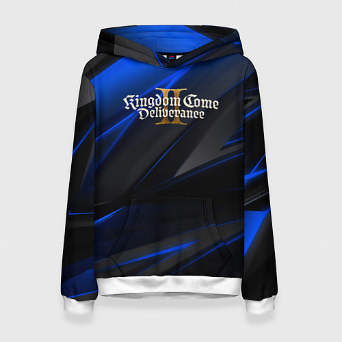 Женская толстовка Kingdom Come Deliverance 2 black blue / 3D-Белый – фото 1