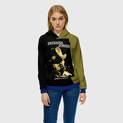 Толстовка-худи женская Indiana Jones and the Great Circle, цвет: 3D-синий — фото 2
