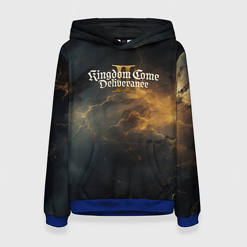 Женская толстовка Kingdom Come Deliverance 2 dark style / 3D-Синий – фото 1
