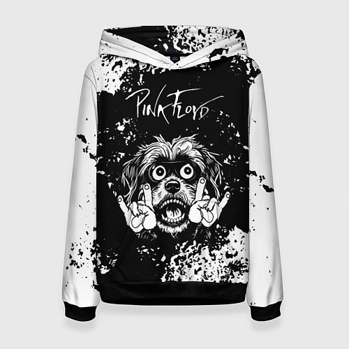 Женская толстовка Pink Floyd рок пес / 3D-Черный – фото 1