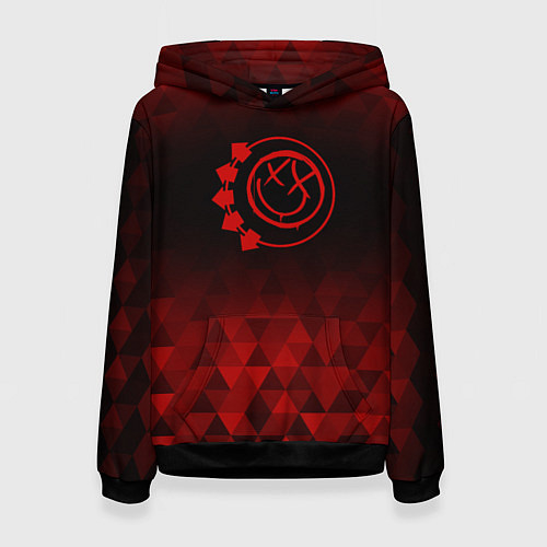 Женская толстовка Blink 182 red poly / 3D-Черный – фото 1